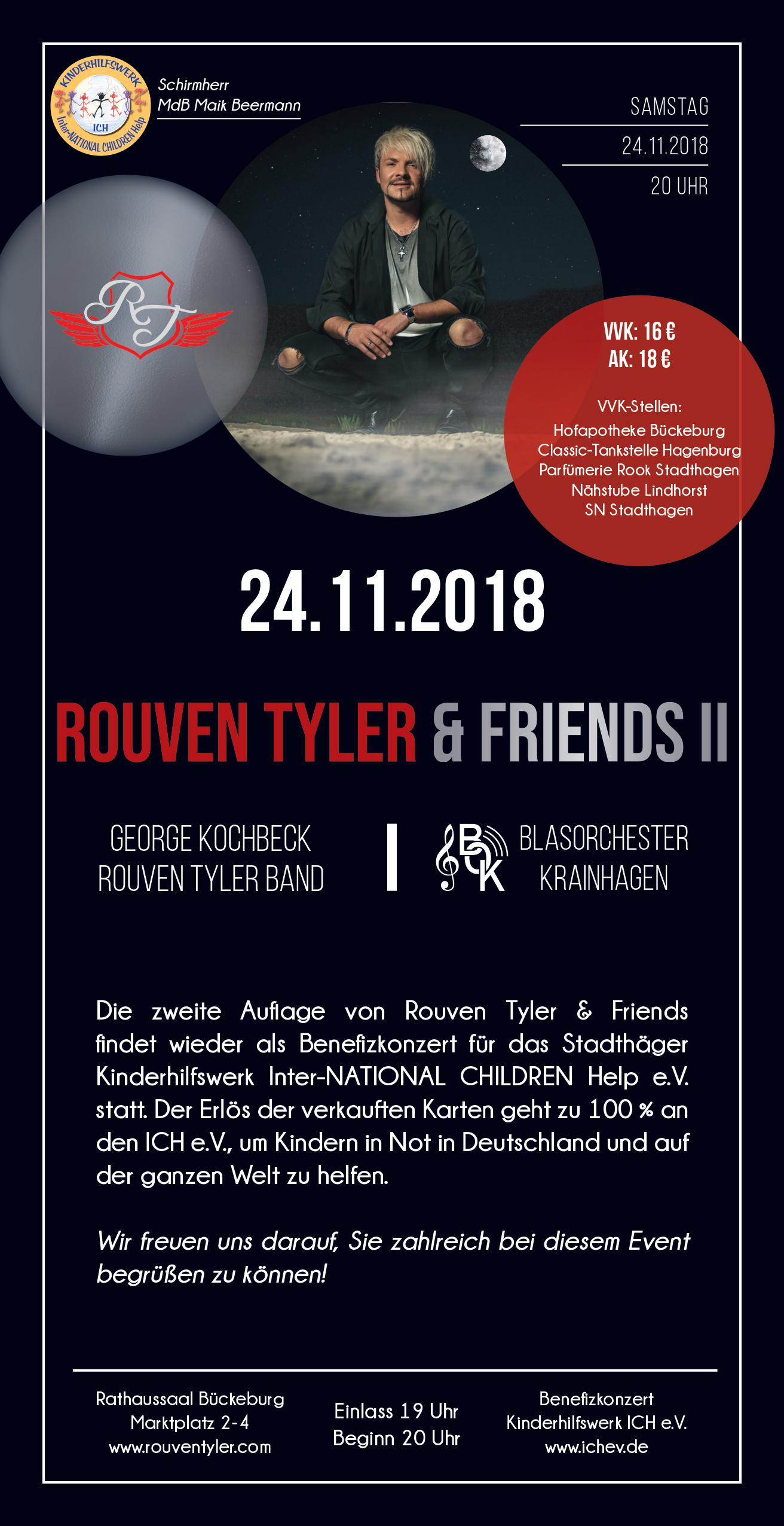 Rouven Tyler und Band für ICH e.V. Poster 1